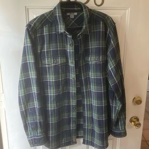 Gander Mountain Guide Series XL flannel button down shirt jacket - preowned